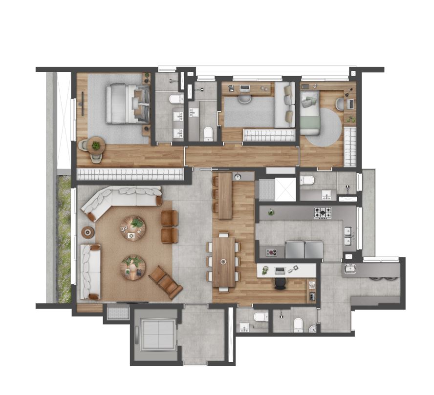 Apartamento Opção Layout 2