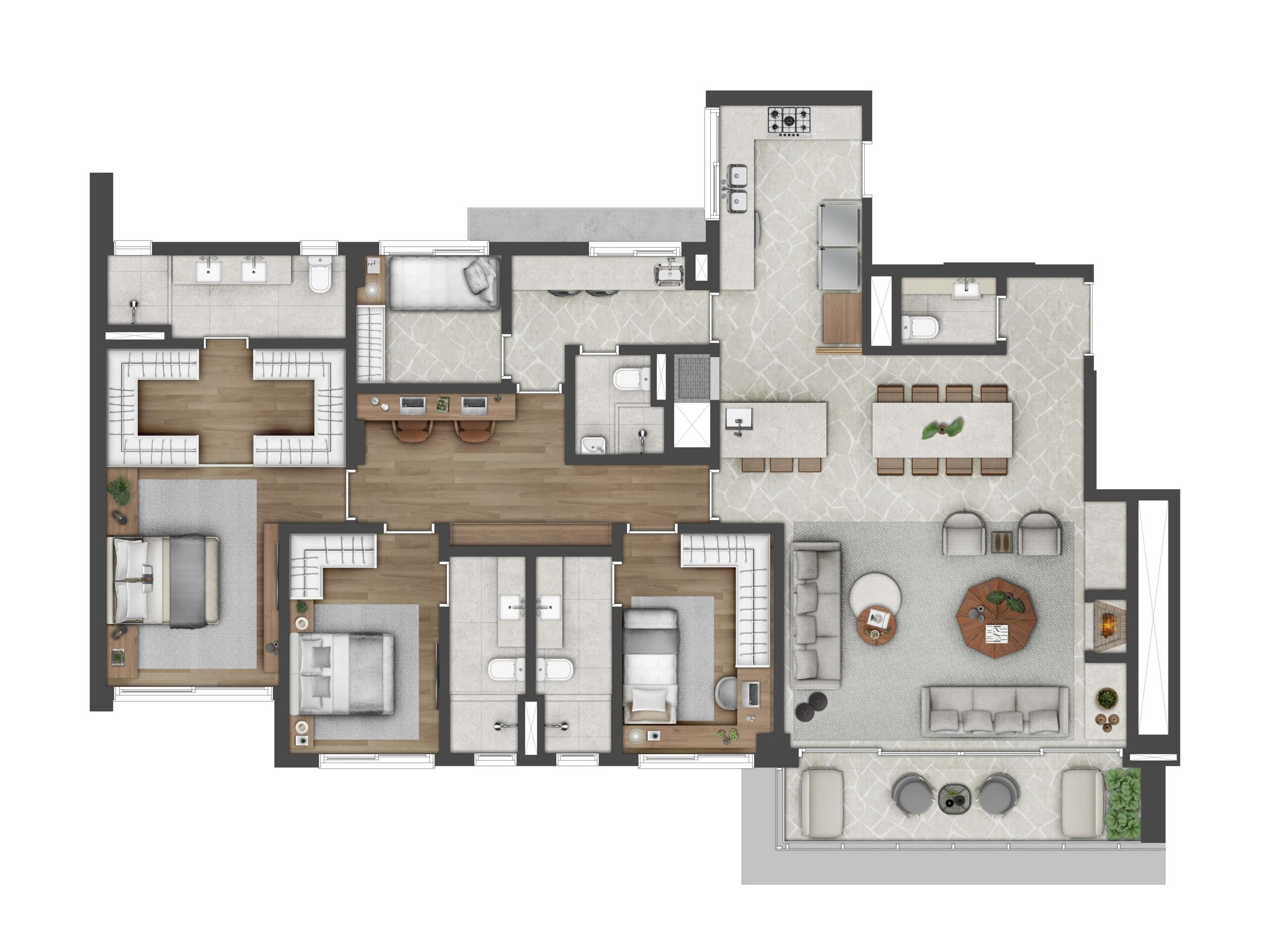Apartamento 176 m² 