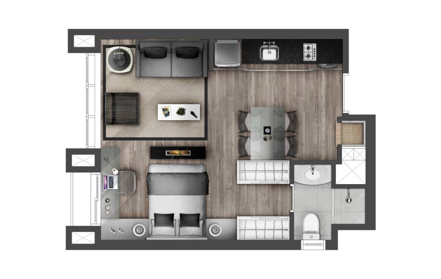 Loft fundos