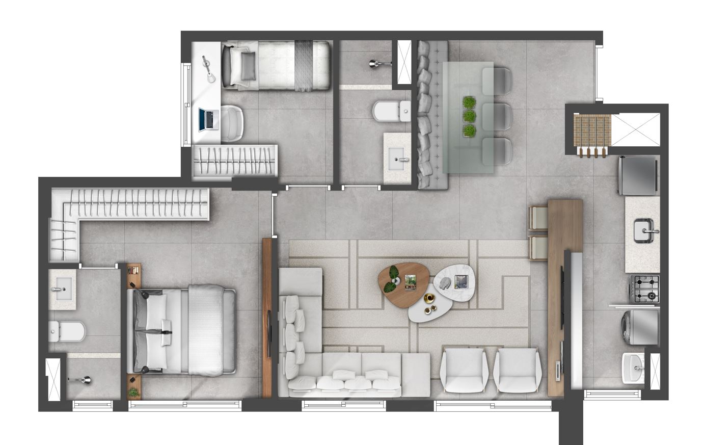 Apartamento 2D 